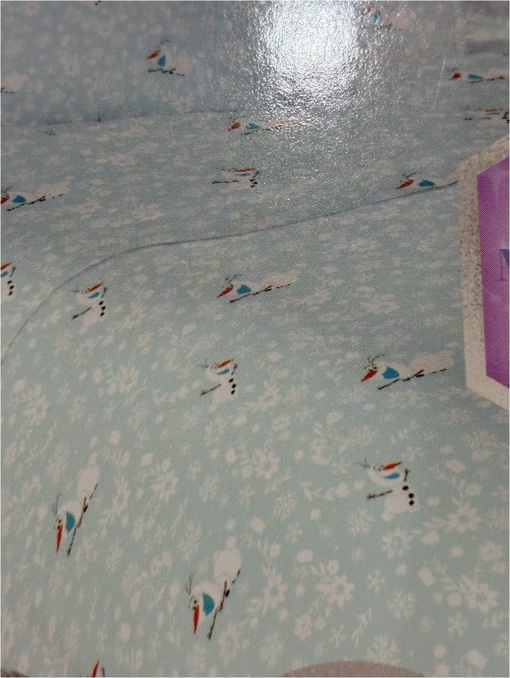 Disney Frozen Full Sheet Set in Light Blue with Character Accents